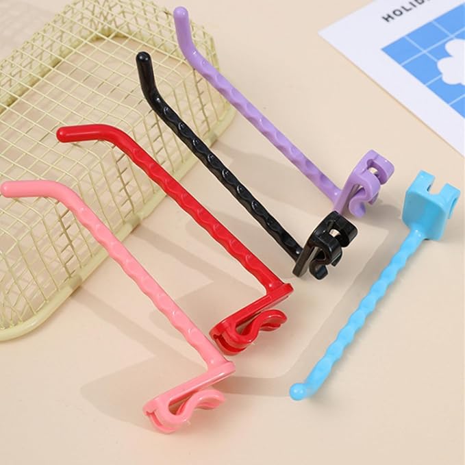 12 Pcs Grid Wall Hooks - Black Plastic Utility Hooks for Hanging, Ideal for Garage, Warehouse, Shop & Home Organization