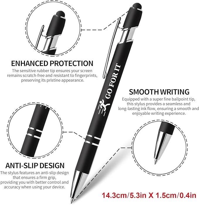 15 Pack Motivational Pen Set - Inspirational Quotes Retractable Ballpoint Pens for Office School Supplies, Encouragement Gifts for Women Men, Multicolor