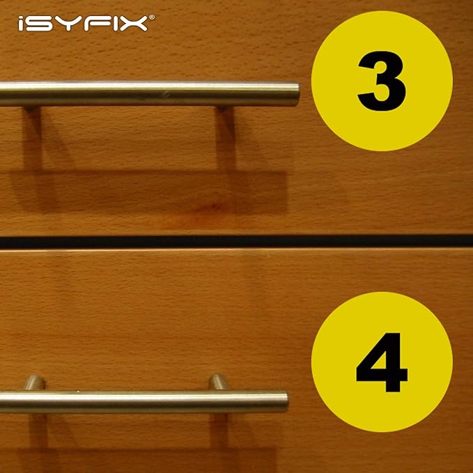 iSYFIX Yellow Consecutive Number Stickers – 1 to 100, 4-inch, 1 Set – Vinyl Self Adhesive Premium Decal, Ideal for Inventory, Storage, Organizing, Boxes, Toolbox, Lockers & More, Indoor/Outdoor