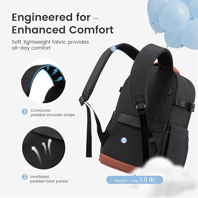 LOVEVOOK Laptop Backpack for Women with Giant Tumbler Holder Pocket,17 Inch Puffer Travel College Work Backpack Purse for Teacher Nurse,Casual Laptop Bag Computer Back Pack Daypack,Mint Green-Black