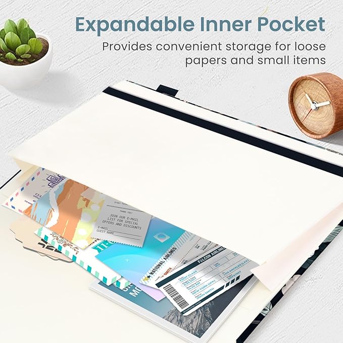Lined Journal Notebook for Women & Men, Hardcover Leather Journal for writing, A5 College Ruled Notebook for Work & Note Taking, Perfect for Office School Home Supplies, 160 Pages, Twilight Serenade