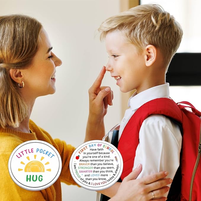 VANLOVEMAC First Day of School Gifts Dorm Room Essentials for Girls Boys Back to School Gifts Inspirational Pocket Hug