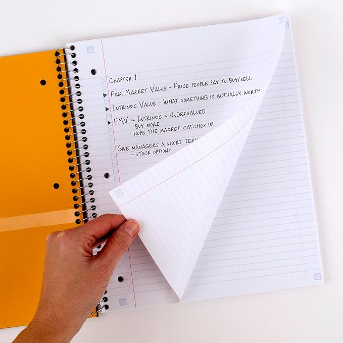 Five Star Spiral Notebook + Study App, 5 Subject, College Ruled Paper, Fights Ink Bleed, Water Resistant Cover, 8-1/2" x 11", 200 Sheets, Black (72081) (Pack of 2)