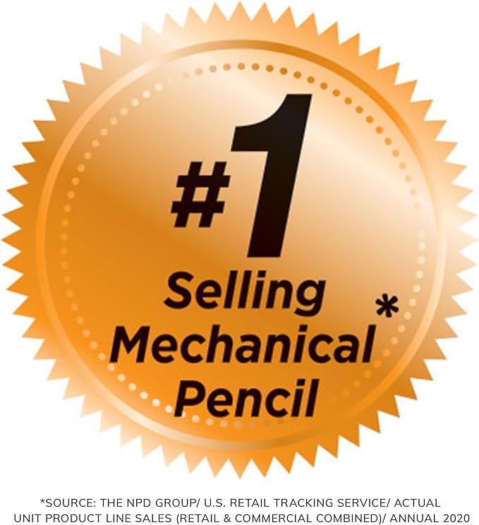 BIC Xtra-Smooth Mechanical Pencils with Erasers, Medium Point (0.7mm), 5-Count Pack, Bulk Mechanical Pencils for School or Office Supplies