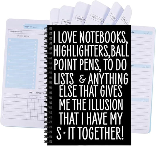 2026 Weekly Monthly Planner with Habit Tracker, A5 Spiral Notebook, Daily To-Do List Journal, 52 Week Organizer with 2 Pages Per Week