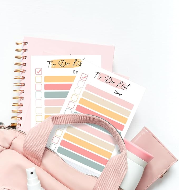 Starfa for 4 Packs to Do List Notepad, 200 Sheets Daily Sticky Notes 4x6 Inches,Magnetic Pastel Candy Color Memo Pad for Fridge,Office&Home,Funny Planner Gifts for Coworkers