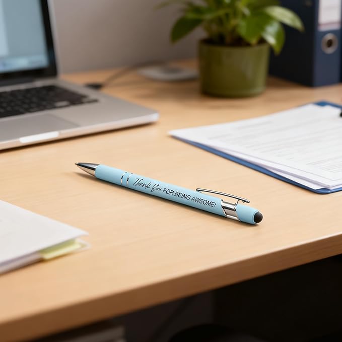 15 Pack Thank You Retractable Ballpoint Pens, Appreciation Inspirational Quote Pens with Smooth Writing, Cute Office School Supplies, Thank You Gifts for Coworkers Teachers Friends