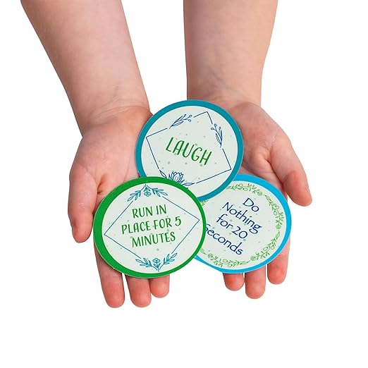 Really Good Stuff Classroom Chill Chips – Set of 40 – Help Kids Feel Calm and Focused – Practice Calming, Relaxing, & Resetting Strategies– Social-Emotional Learning – SEL for The Home and Classroom