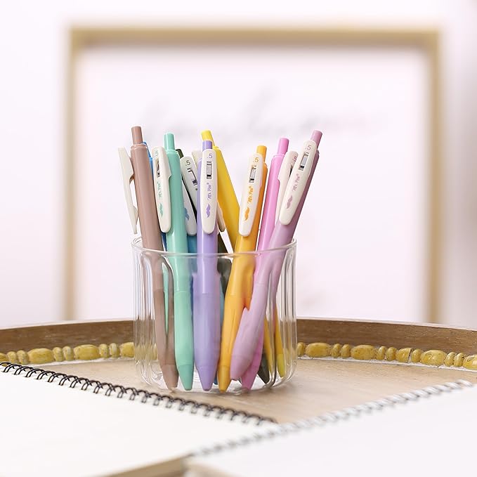 Mr. Pen- Retractable Gel Pens, 10 Pack, Light Vintage Ink Colors, Fine Point, Fast Dry, Ideal for Journaling, Note Taking, Drawing, Sketching