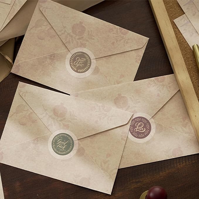 Clear Transparent Stickers,1.5 Inch Round Clear Transparent Labels for Package Envelope (500 PCS, Waterproof)