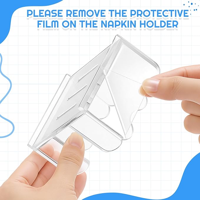1pc Scalloped Acrylic Sticky Note Holder, 3x3 Inch Clear Cute Notepad Holder Sticky Note Dispenser with Wave Design, Thick Acrylic Desk Organizer for Office, Home, Dorm, Classroom Desk