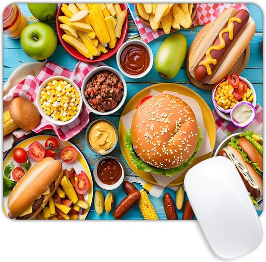 Delicacies at The Market Mouse pad Customized Mousepad Non-Slip Rubber Base Mouse Pads for Computers Laptop Office Desk Accessories Mouse pad