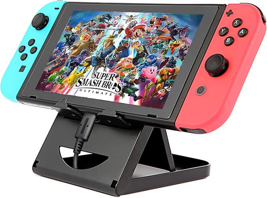 Nintendo Switch Stand/Switch LITE Stand,Foldable,Adjustable and Portable table play stand for N-switch console playing and charging,Compatible with ipad/ Mini/iPad Pro Air, smartphone and kindle