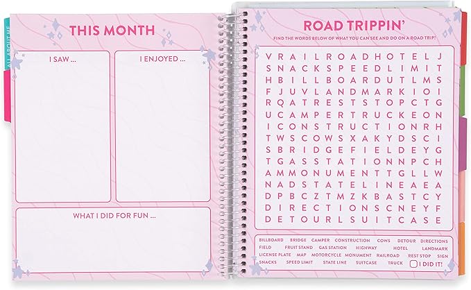 Erin Condren 7'' x 9'' Plastic Spiral In a Daze Undated Kid's Planner - Calendars, Reading Logs, Stickers, and Creative Planner & Activity Book for Kids by Erin Condren