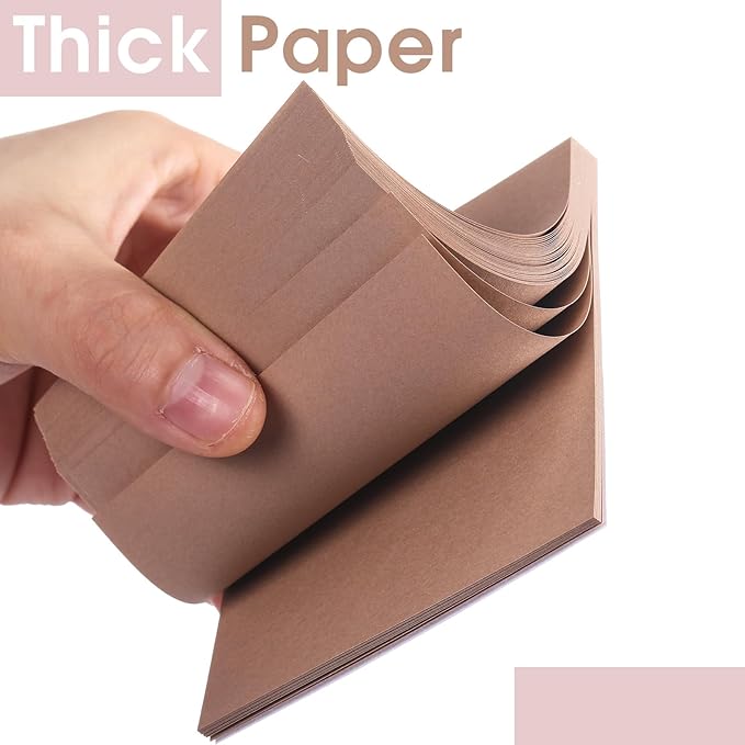 Thenshop 12 Pads Boho Sticky Notes 3''x3'', Self Stick Notes Pads Boho Office Supplies, Vintage Aesthetic School Accessories 50 Sheets/pad