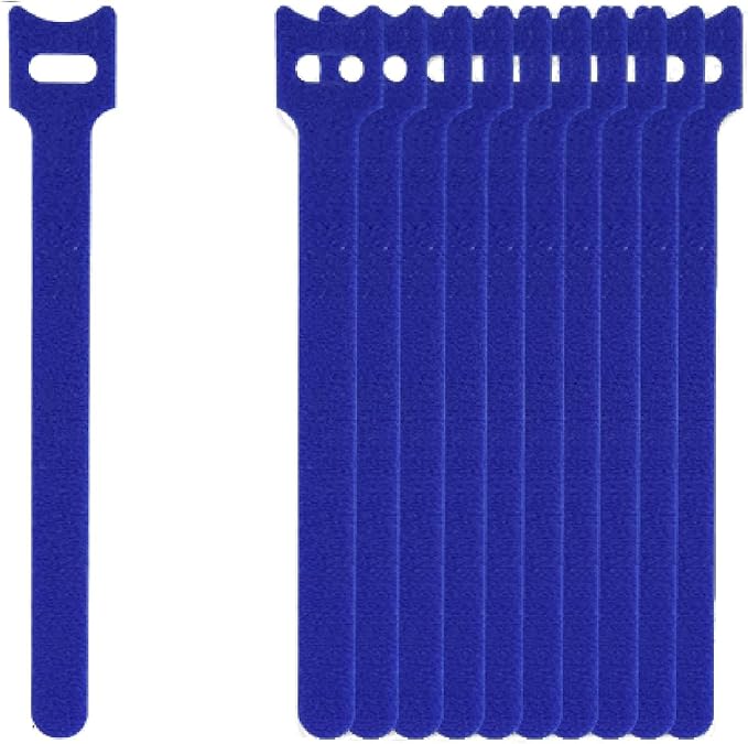 60 PCS 6 Inches Reusable Cable Ties, Wire Ties, Cord Organizer, Cable Organizer, Adjustable Cable Management - Blue