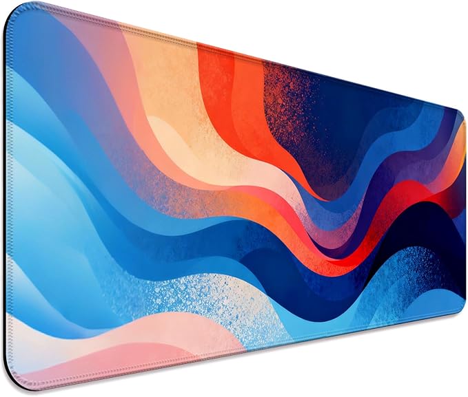 XL Large Desk Mat, Extended Long Desk Pad for Gaming and Office, Non-Slip Rubber Base, Comfortable Mouse Pad Surface, 31.5x11.8 in (H20)