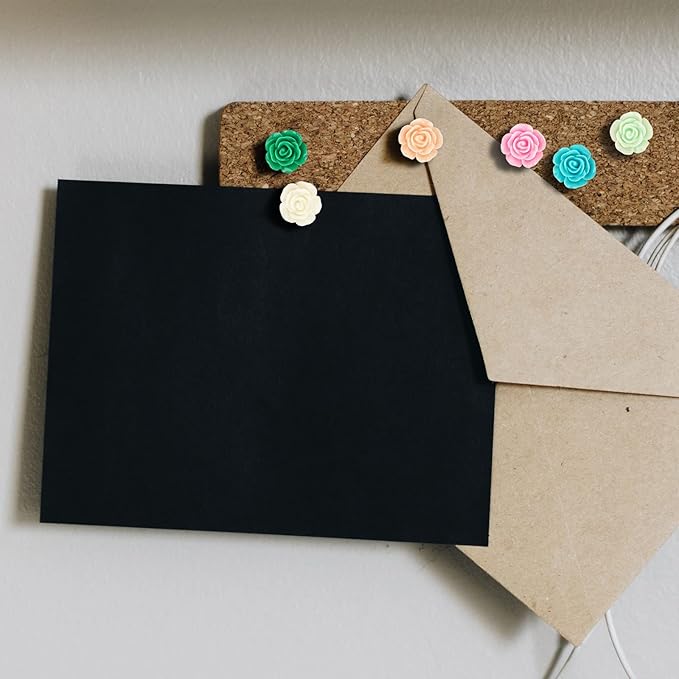 Push Pins for Cork Board - Cuttte 30pcs Decorative Push Pins with Case, Cute Thumb Tacks and Pushpins for Bulletin Board, 6 Colors Flower Pushpins