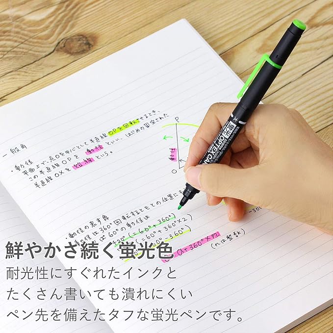 ZEBRA WKCR1-10C Highlighter, Optex Care, 10 Colors
