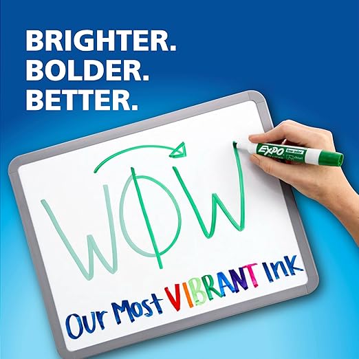 EXPO Low Odor Dry-Erase Marker Set Ultra Fine Tip Assorted Colors 5 Count
