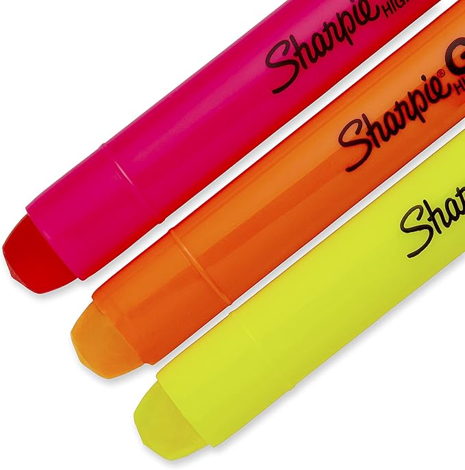 Sharpie Accent Gel Highlighters, Colored, 3 Assorted Highlighters (1780475)