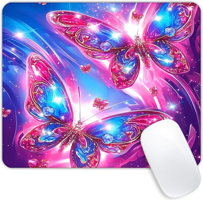 Hot Butterfly Mouse pad Customized Mousepad Non-Slip Rubber Base Mouse Pads for Computers Laptop Office Desk Accessories Mouse pad