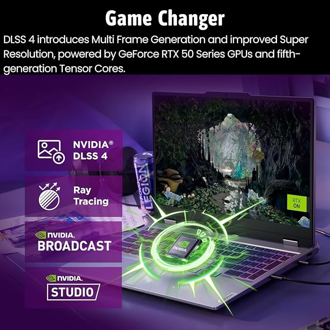 Lenovo LOQ RTX 5050 AI Gaming PC, 17.3" FHD 165Hz, Intel Core i5-13450HX, 32GB DDR5 RAM, 1TB SSD, Backlit KB, Bundle with PCO Notebook Folding Radiator, Laptop Cooler, Windows 11 Pro, Grey