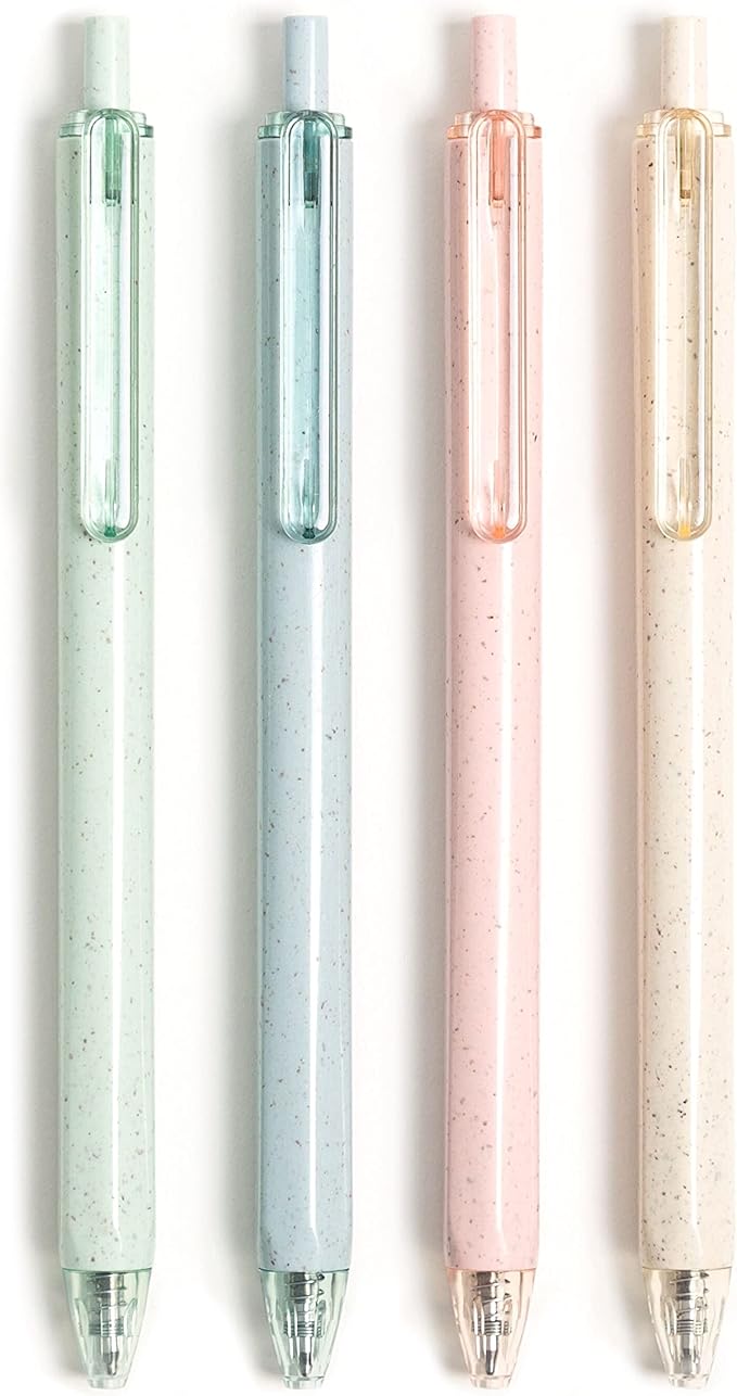 U Brands U-Eco Gel Ink Pens, Pastel Speckle, 4 Count (4375T06-48) (Pack of 2)