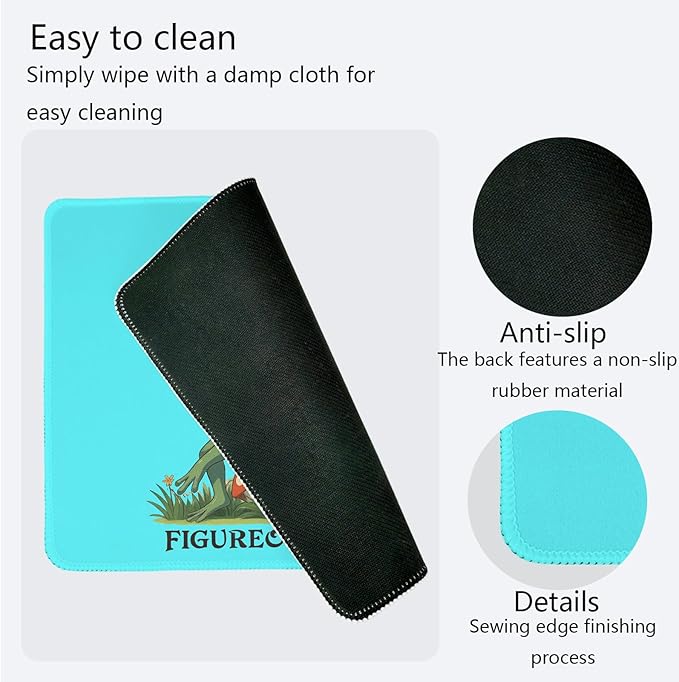 Blue Frog Motivational Mouse Pad,Everything is Figureoutable Positive Affirmations Desk Mat for Dorm Home Office Desktop Decor,Psychotherapy Office Desk Decor,10.2x8.2 in