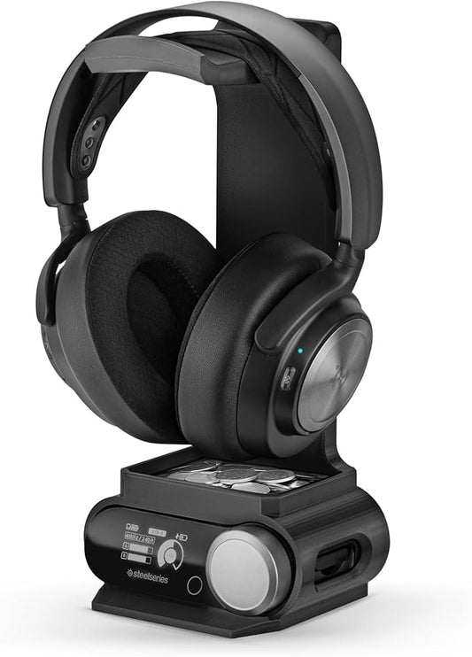 BRAINWAVZ Headphone Stand Designed for Steelseries Arctis Nova Pro Wireless Headsets with Dock for The Wireless Base Station (HPS01)