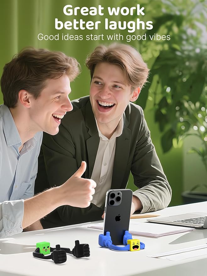 Easter Basket Suffers for Teens Girls Boys Adults Cell Phone Holder with Clip: Dual-Sided Mood Cubes Clips for Gesture Phone Stand Desk Accessory Cool Gadget Easter Gifts for Men Kids Women Christmas