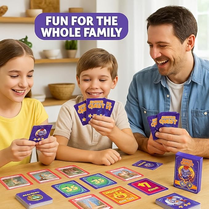 Matica Quest: The Fantasy Math Card Game for Kids Ages 7+, Educational Strategy Game on Place Value & Probability, Fun Family or Classroom Play, 2–6 Players