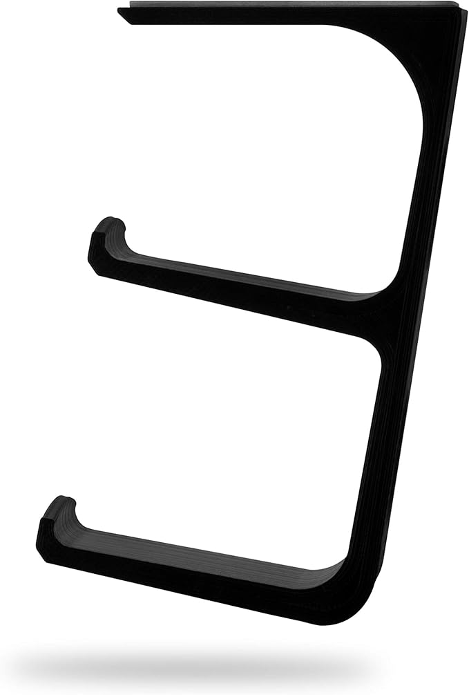 The IRIS - Under Desk Dual Universal Game Controller Mount Holder Hanger for XBOX ONE, SERIES X, PS5, PS4, PS3, SWITCH, STEELSERIES Gamepad & More, No Screws by Brainwavz