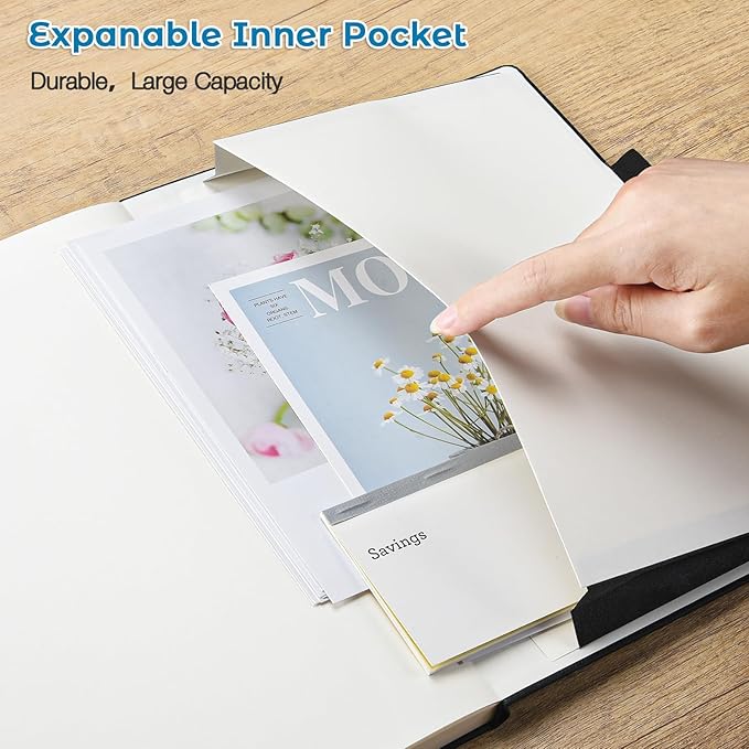 Blank Notebook, Hardcover Sketch Book, 8.5" x 11" Large Blank Journal, No Bleed Thick Paper Sketchbook for Drawing Art, Unlined Notebook Journal for Women Men, A4 Leather Sketchbook, Lay Flat, Teal