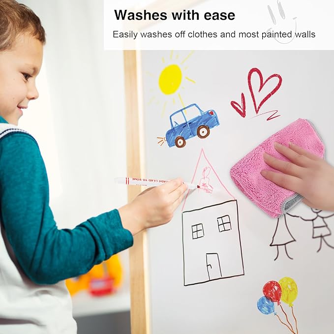 Washable Markers Bulk, Bulk Pack of 400 in 10 Vibrant Colors with Super Tip - Perfect for Kids' Classrooms & Teachers