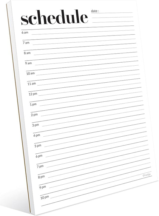 Daily Planner Notepad, Daily Schedule Pad, Tear-Off, A5 Size (5.8" x 8.3") To Do List Notepad, Productivity Planner for Work and Study, Premium Thick Paper with Cardboard Back Support by Hadigu.