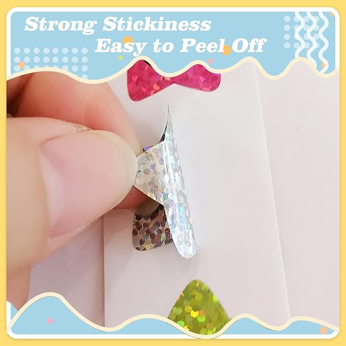 700Pcs Smiley Face Star Stickers for Kids Reward, 1inch 8 Colored Sparkly Foil Expression Stickers for Student Planner and School Classroom Teacher Supplies 3.15inch in Diameter per roll