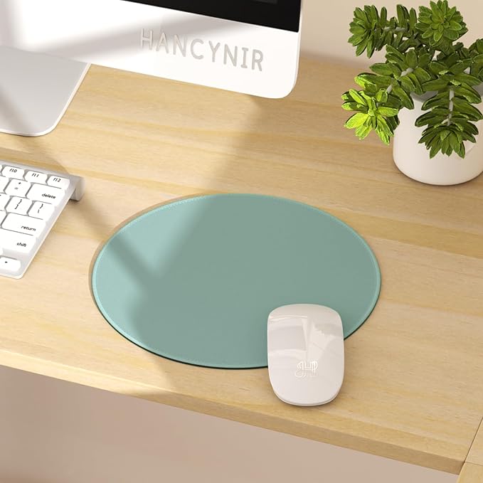 Mouse Pad for Desk, Small Cute Mousepad with Non-Slip Base, Round Mouse Pads for Wireless Mouse Laptop Gaming, Computer Mouse Mat for Home Office Travel Desk Accessories