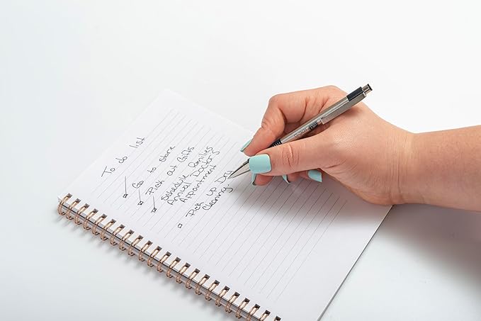 Zebra Pen G-301 Retractable Gel Pen, 0.7mm Medium Point, Stainless Steel Barrel, Textured Grip, Easy Glide Ink Provides a Smooth and Skipless Writing Experience, Black Ink, 4-Pack (41314)