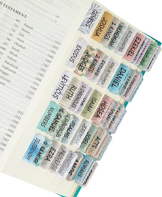 Mr. Pen- Bible Tabs, 75 Pcs, Laminated Tabs for Old & New Testament, Bible Tabs for Women and Men, Tabs for Study Bible, Bible Index Tabs