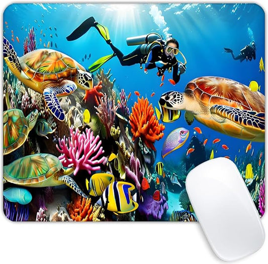 Marine Turtle Mouse pad Customized Mousepad Non-Slip Rubber Base Mouse Pads for Computers Laptop Office Desk Accessories Mouse pad
