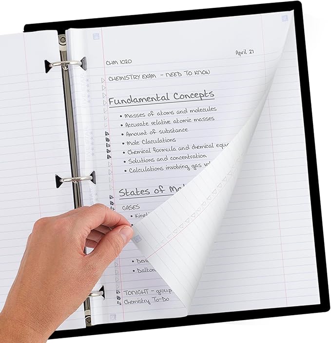 Five Star Loose Leaf Paper + Study App, College Ruled Filler Notebook Paper, Reinforced, Fights Ink Bleed, 8-1/2" x 11", 200 Sheets (170054-ECM)