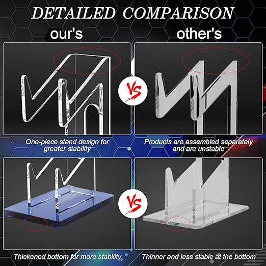 FYY Game Controller Holder - 2 Tier Universal Stand with Headphone Holder, Navy Acrylic Display for Nintendo Switch, Xbox, PS5, PS4, Desk Mount