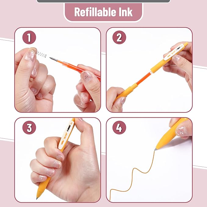 Mr. Pen- Retractable Gel Pens, 10 Pack, Light Vintage Ink Colors, Fine Point, Fast Dry, Ideal for Journaling, Note Taking, Drawing, Sketching
