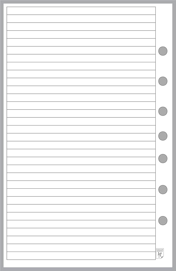 Classic Size Auto Fuel and Maintenance Log, Sized and Punched with 7 Holes for 7-Ring Notebooks Such as Franklin, etc. (5.5" x 8.5")
