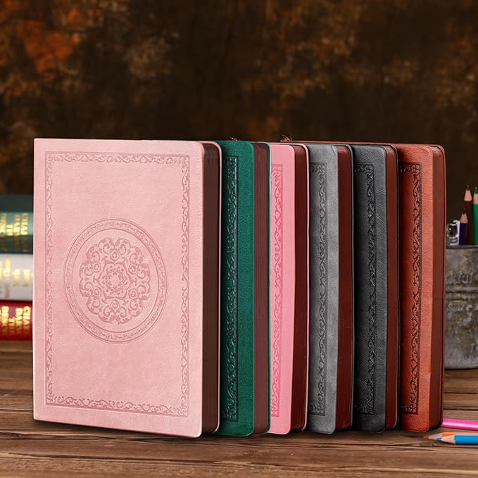 2026 Leather Vintage Journal Notebook,300 Pages,Leather Softcover Lined Journal Notebooks for Women Men,Notebook Journals for Writing Travel,Business,Office,7.1'' X 9.8''