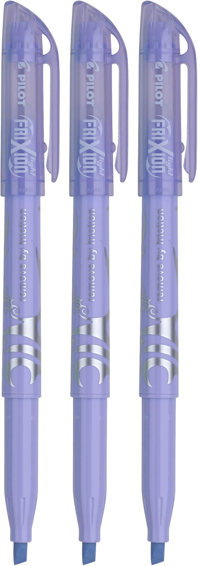 Pilot FriXion Pastel Erasable Highlighter, Chisel Tip, Purple Ink, 3 Count
