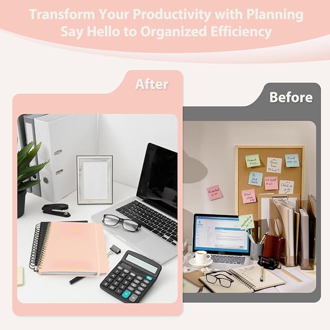 2026 Planner, 8.5" x 11" Weekly and Monthly Large Calendar Planner, Letter Size, Jan - Dec 2026, Hardcover Daily Agenda and Organizers for School Essentials & Office Supplies