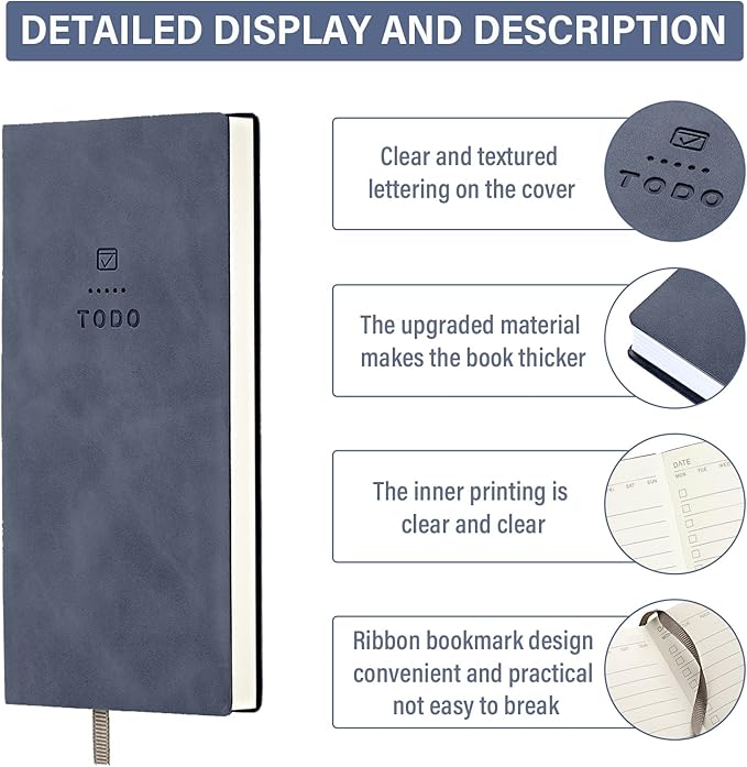 to Do List Notebook 196 Pages Daily to Do List Notepad for Work Pocket to Do List Undated Daily Planner Small Checklist Notebook