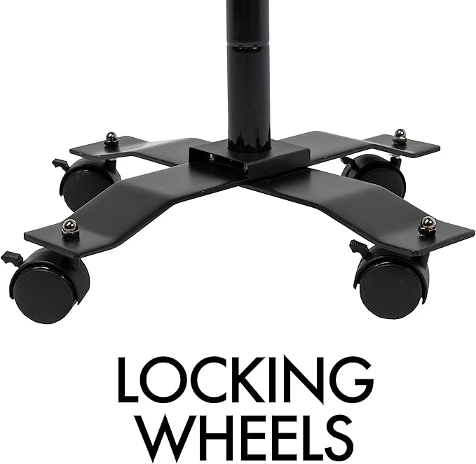 Gooseneck Floor Stand – CTA’s Compact, Adjustable Gooseneck with Swivel Casters for iPad 7th/ 8th/ 9th Gen 10.2”, iPad Air 4, 12.9”, Surface Pro, Zebra & Other 7-13” Tablets (PAD-CGS)